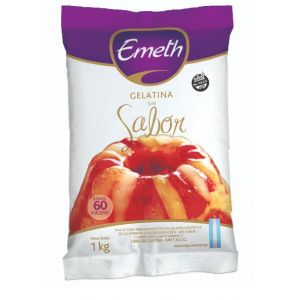 Gelatina Sin Sabor Emeth Bolsa x 1 Kgs