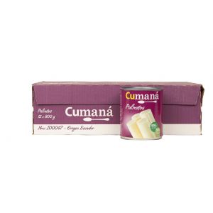 Palmitos al Natural Enteros Cumana (Ecuador) Lata (12 x 800 gr)