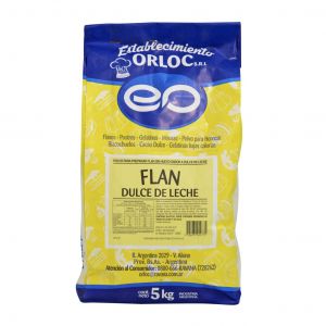 Flan de Dulce de Leche Orloc Bolsa x 5 Kg