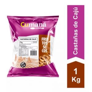Castañas de Caju W3 Cumana Bolsa x 1 Kg