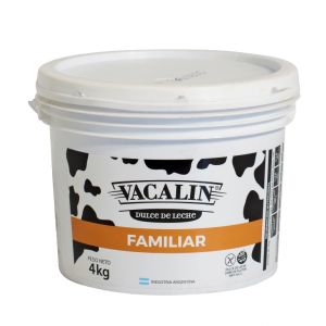 Dulce de Leche Familiar Vacalin Balde x 4 Kg