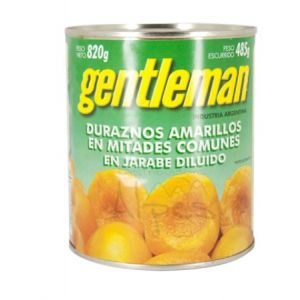 Duraznos en Mitades Gentleman Lata (12 x 800 gr)