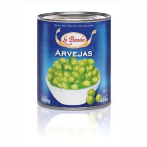 Arvejas Secas Remojadas La Banda Lata (6 x 850 gr).