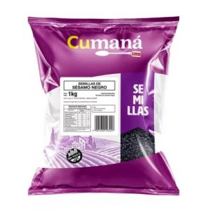 Semillas de Sesamo Negro Cumana Bolsa x 1 Kg