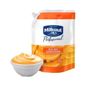 Queso Cheddar Fundido Milkaut DoyPack Caja (4 x 1,5 Kg)