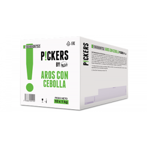 Aros de Cebolla Rebozados Congelados Pickers Bolsa (10 x 1Kgs)