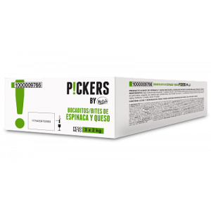 Bocaditos de Espinaca & Queso Pickers Caja (3 x 2 Kg)